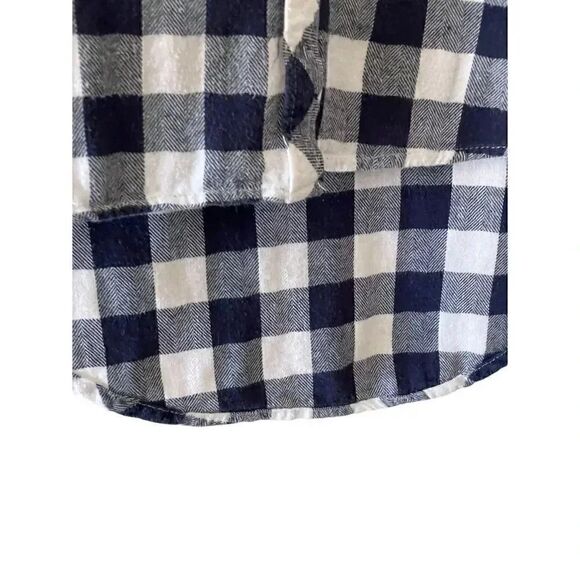 Passport Long Sleeves Cotton Plaid Unisex Long Sleeves Button Down, L - Picture 3 of 6